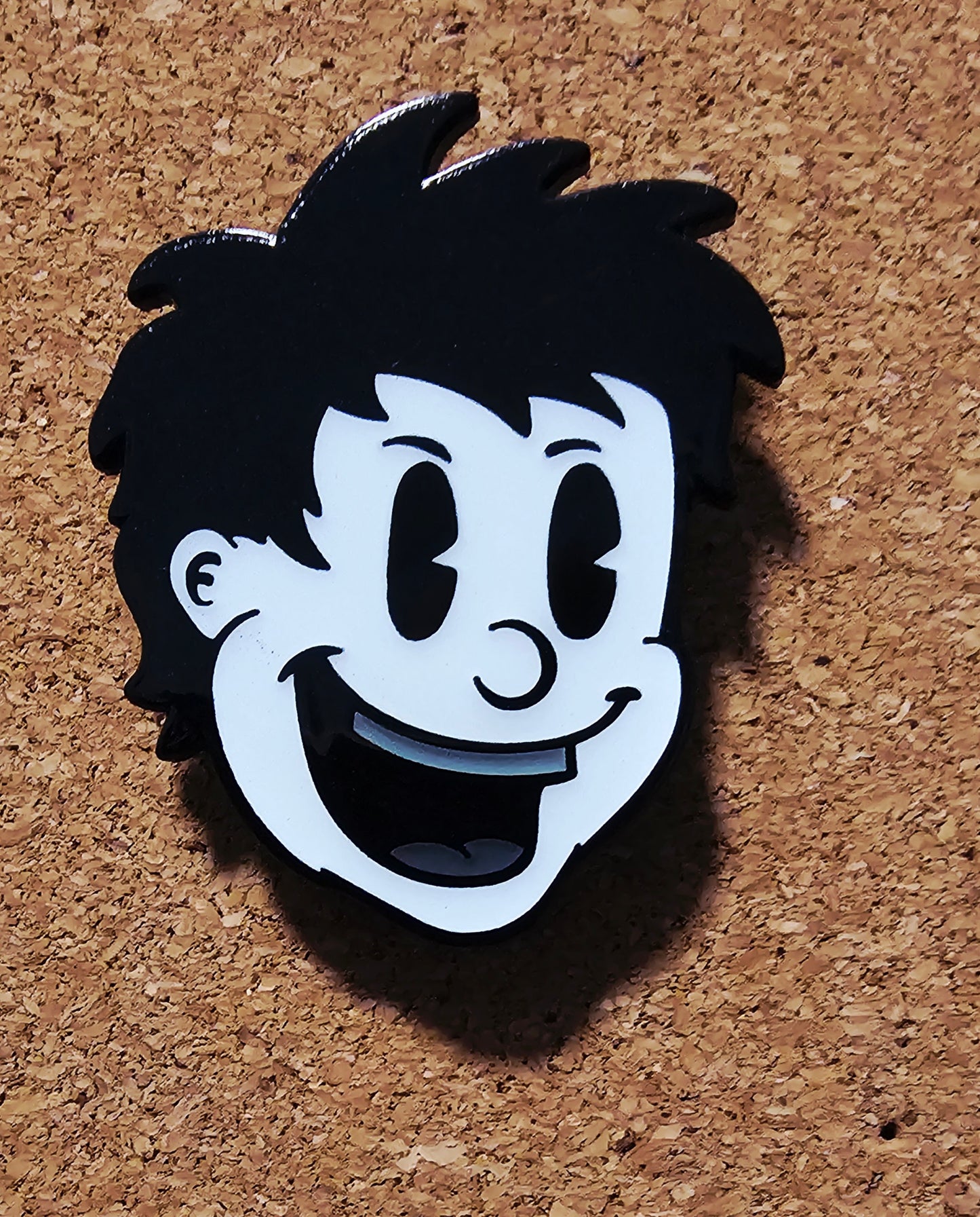 BLVCKSMITH Faceplate Pin - Glows in the dark!