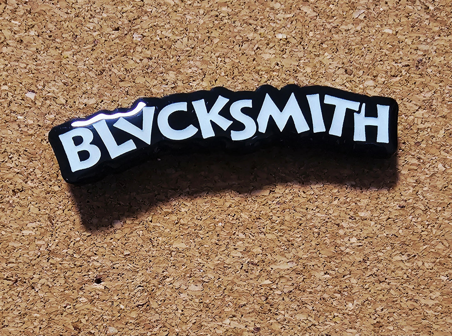 Classic BLVCKSMITH Logo Pin - Glows in the dark!